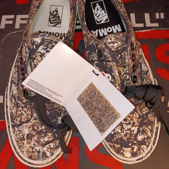 Vans Men's 4.5/Women's 6 Authentic MOMA Jackson Pollock Sneakers VN0A2Z5I18K - Picture 4 of 8